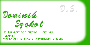 dominik szokol business card